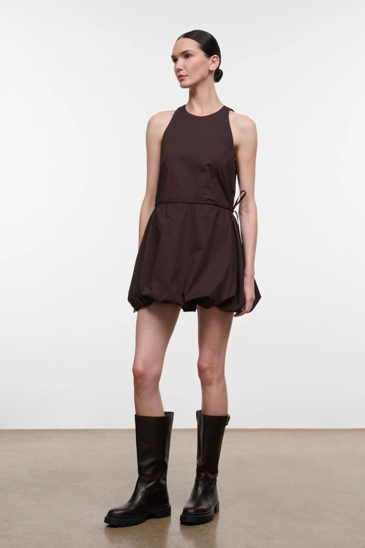 STAUD MOLLY MINI DRESS EARTH - 1