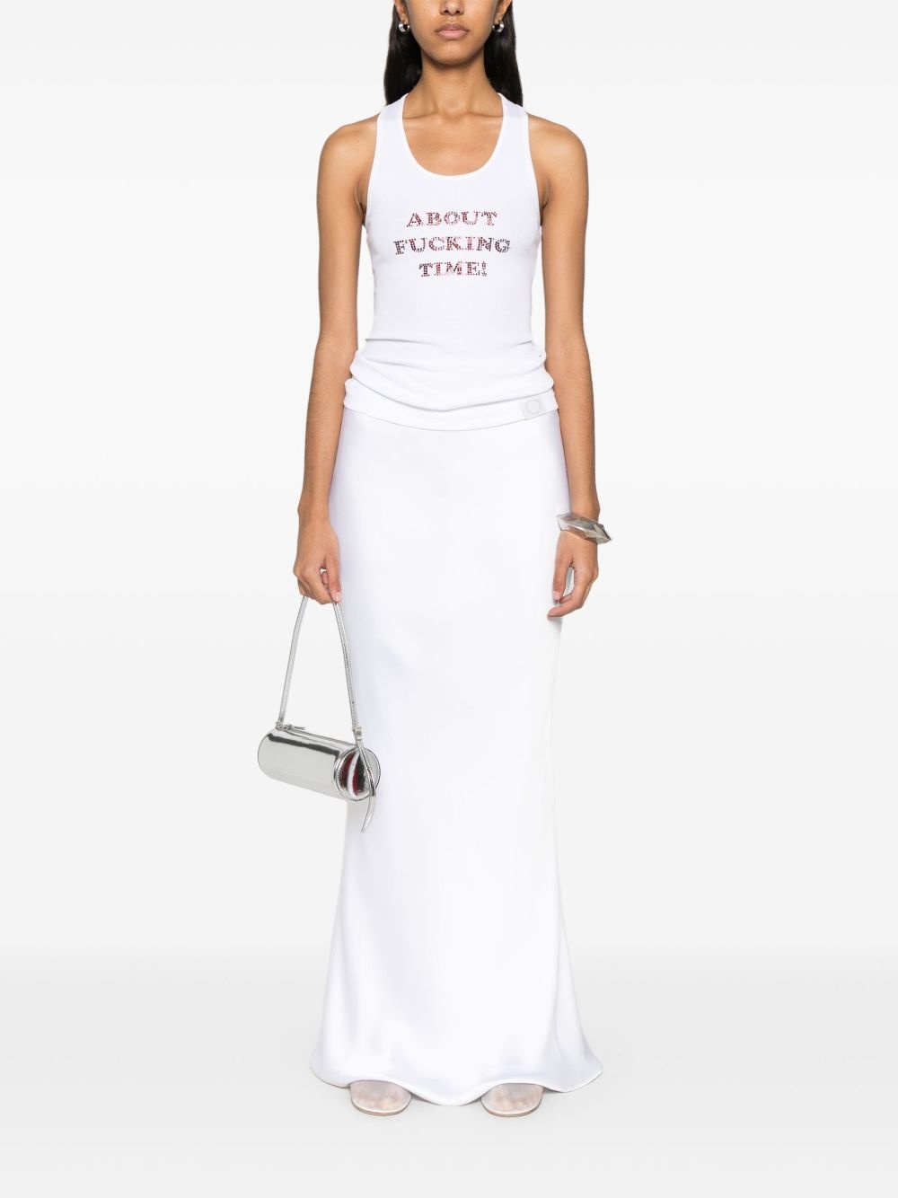 crystal-embellished tank top - 2