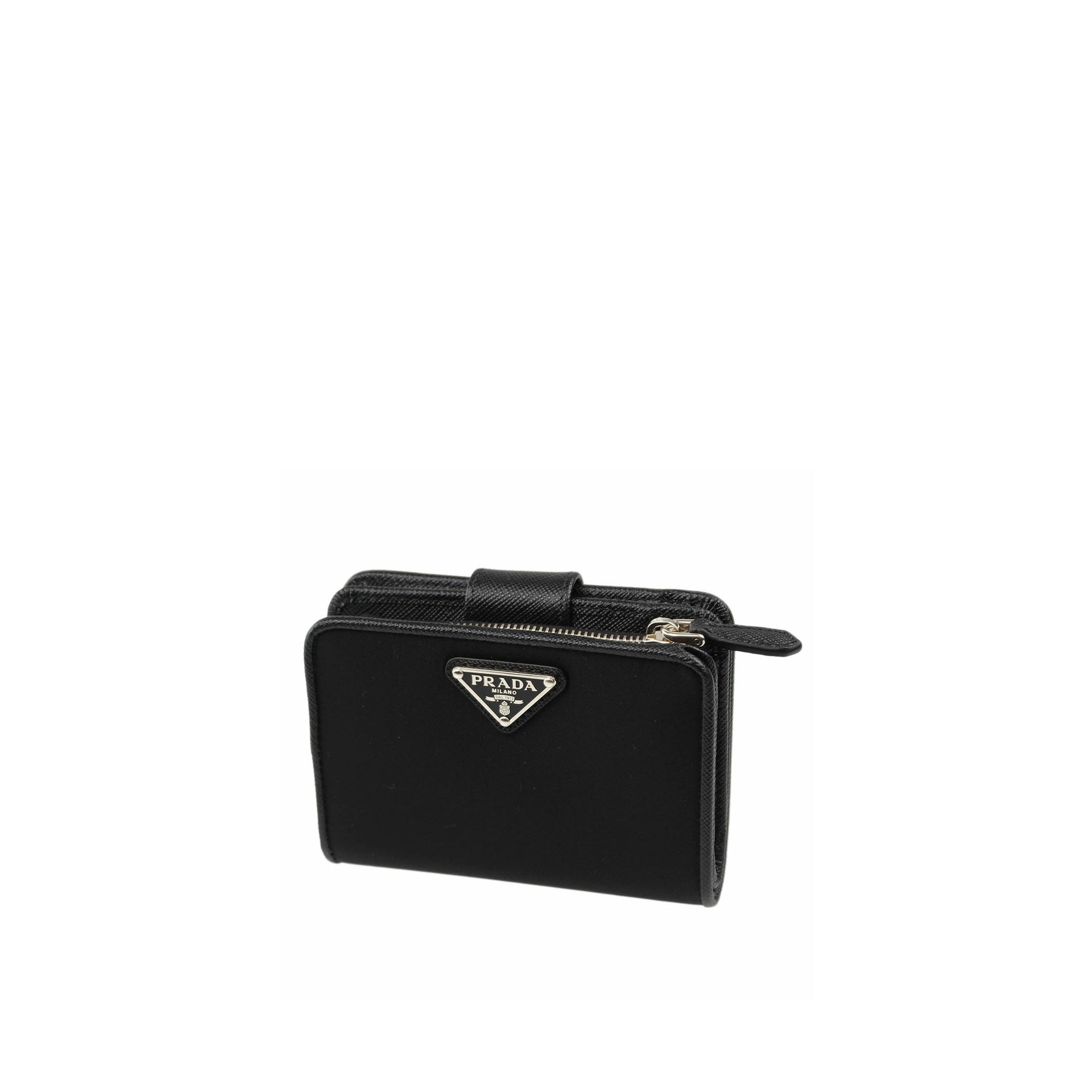 Prada Nylon And Leather French Wallet Women - 4