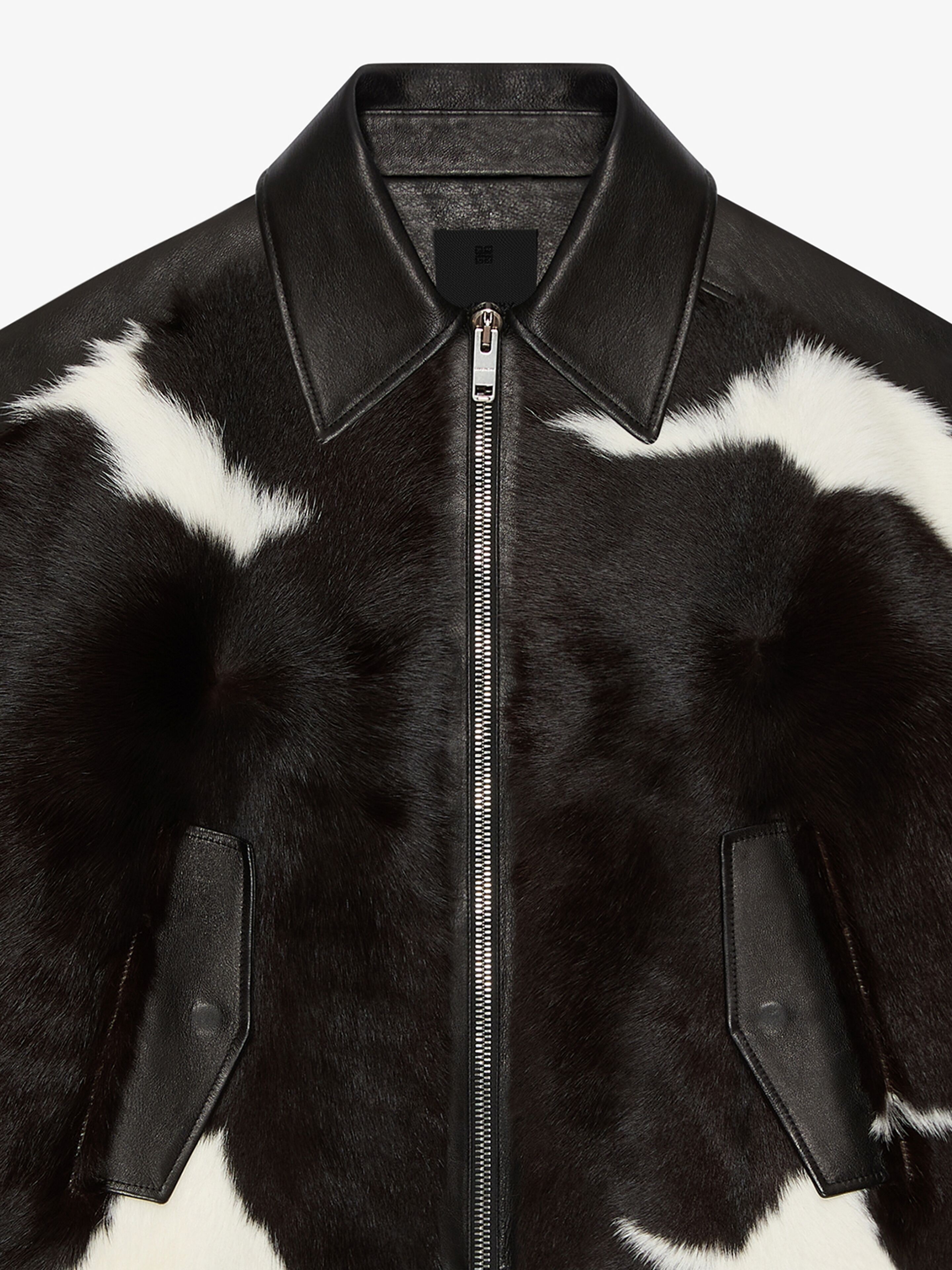 BIKER JACKET IN CALFSKIN LEATHER - 4