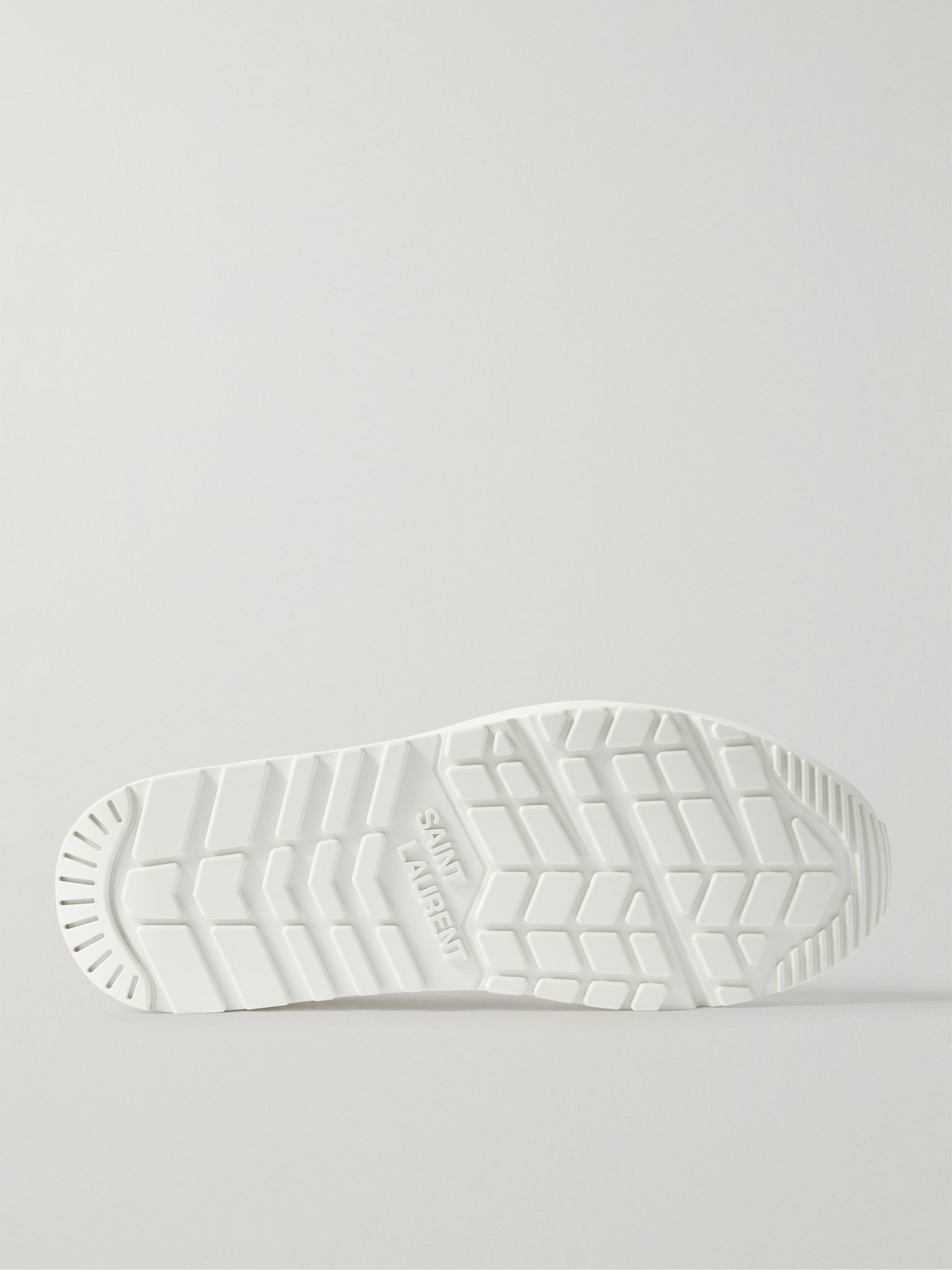 Bump Leather Sneakers White - 3