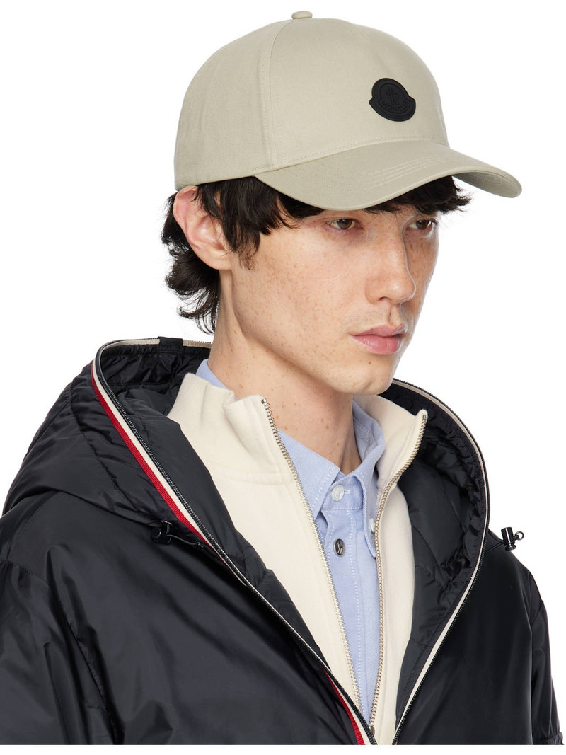 Moncler Beige Baseball Cap outlook