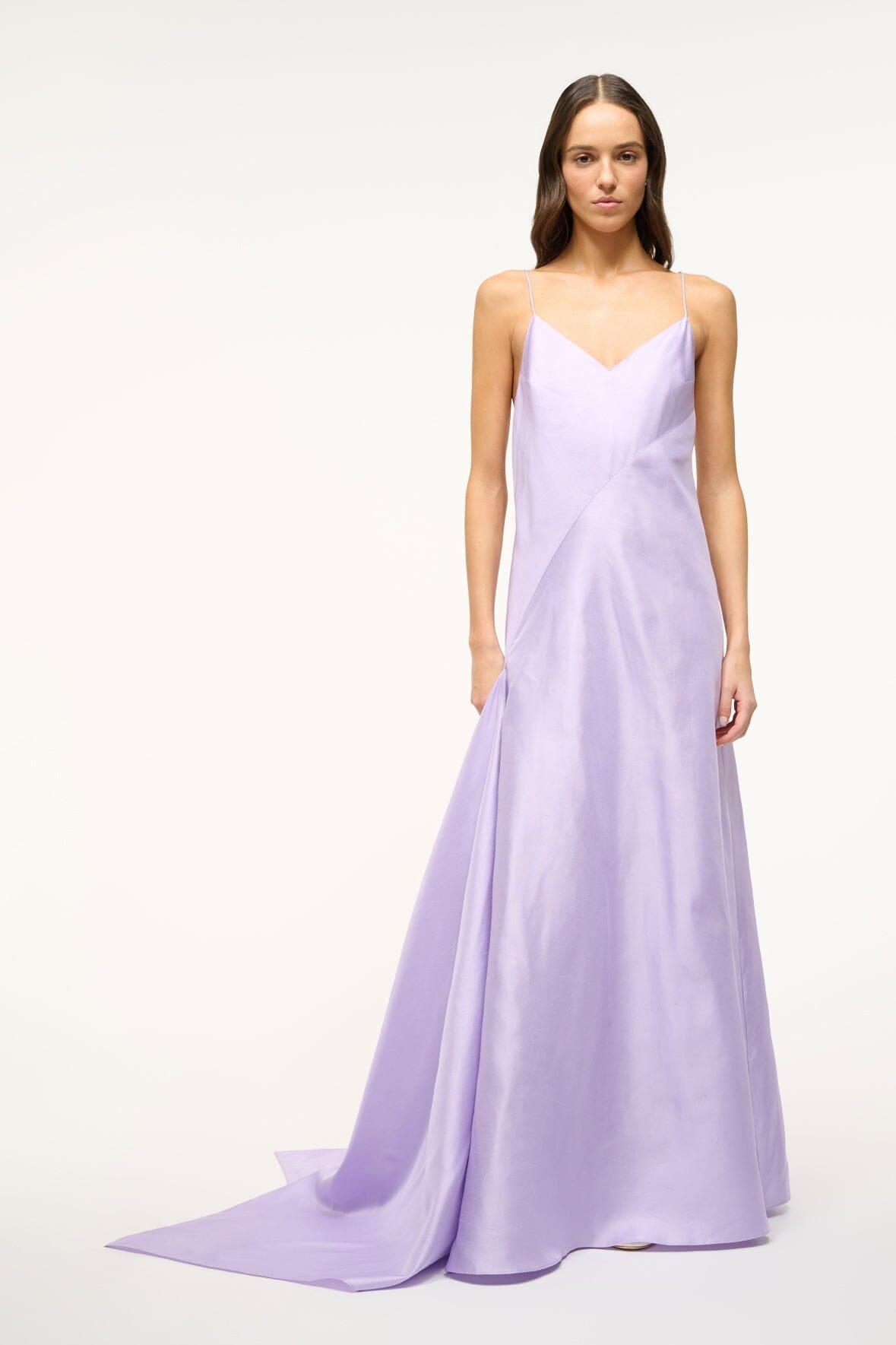 STAUD MAXI LEONARDO DRESS LILAC - 1