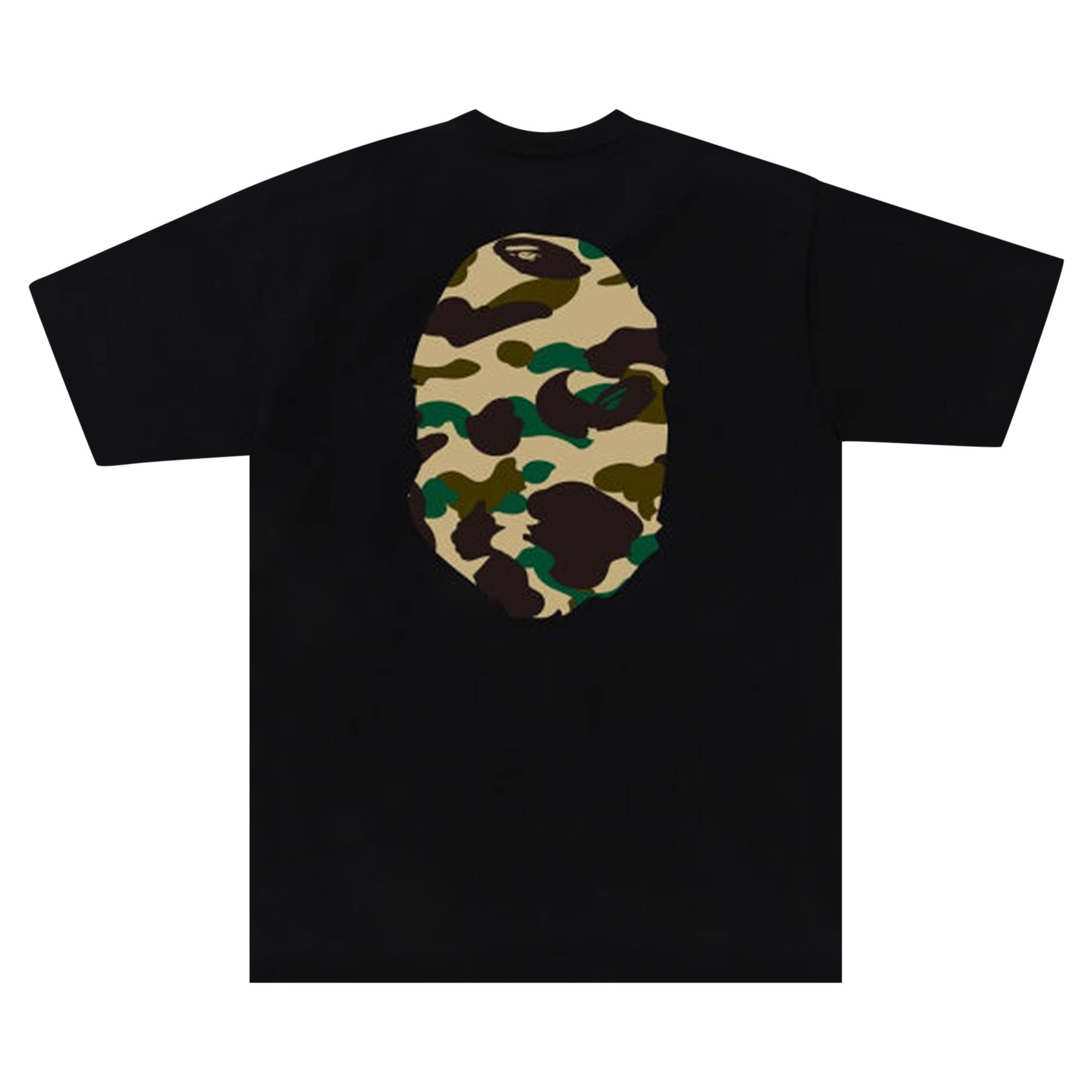 BAPE 1st Camo Big Ape Head Tee 'Black/Yellow' - 2