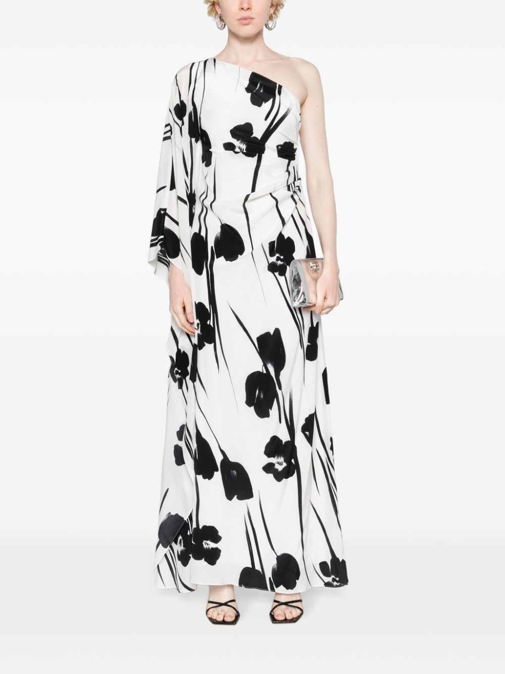 Jonnny floral-print satin maxi dress - 2