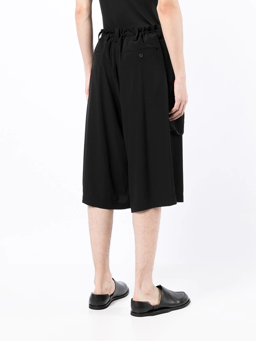 draped cropped trousers - 4