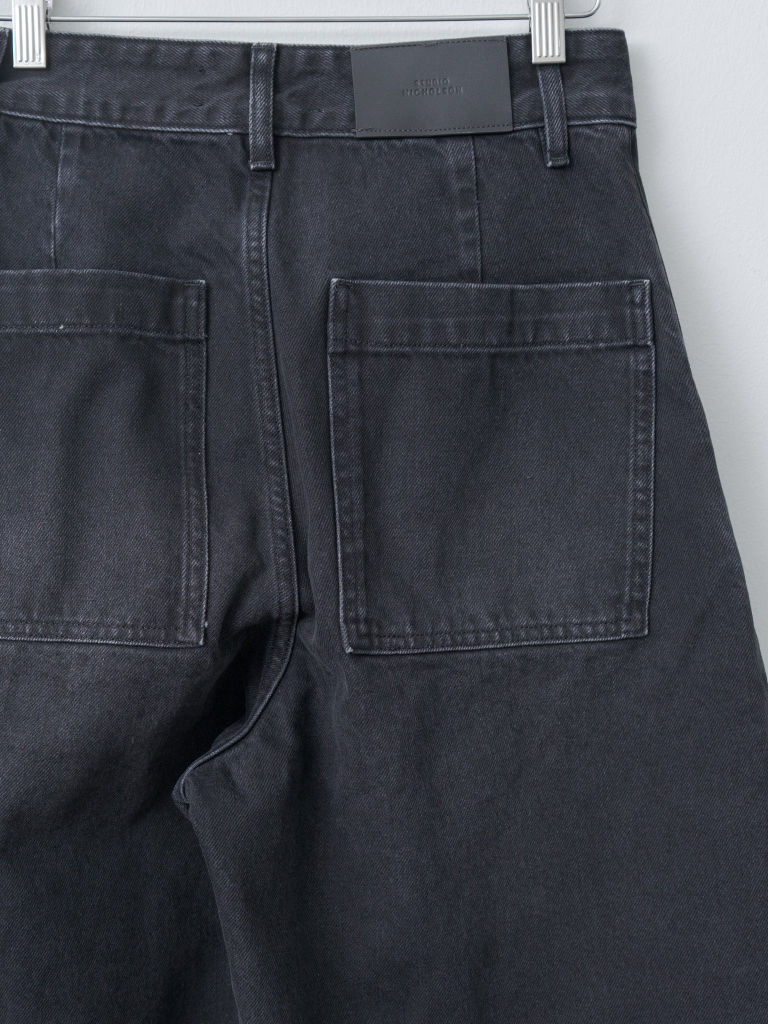 Chalco Wide Crop Pant - Washed Black - 8