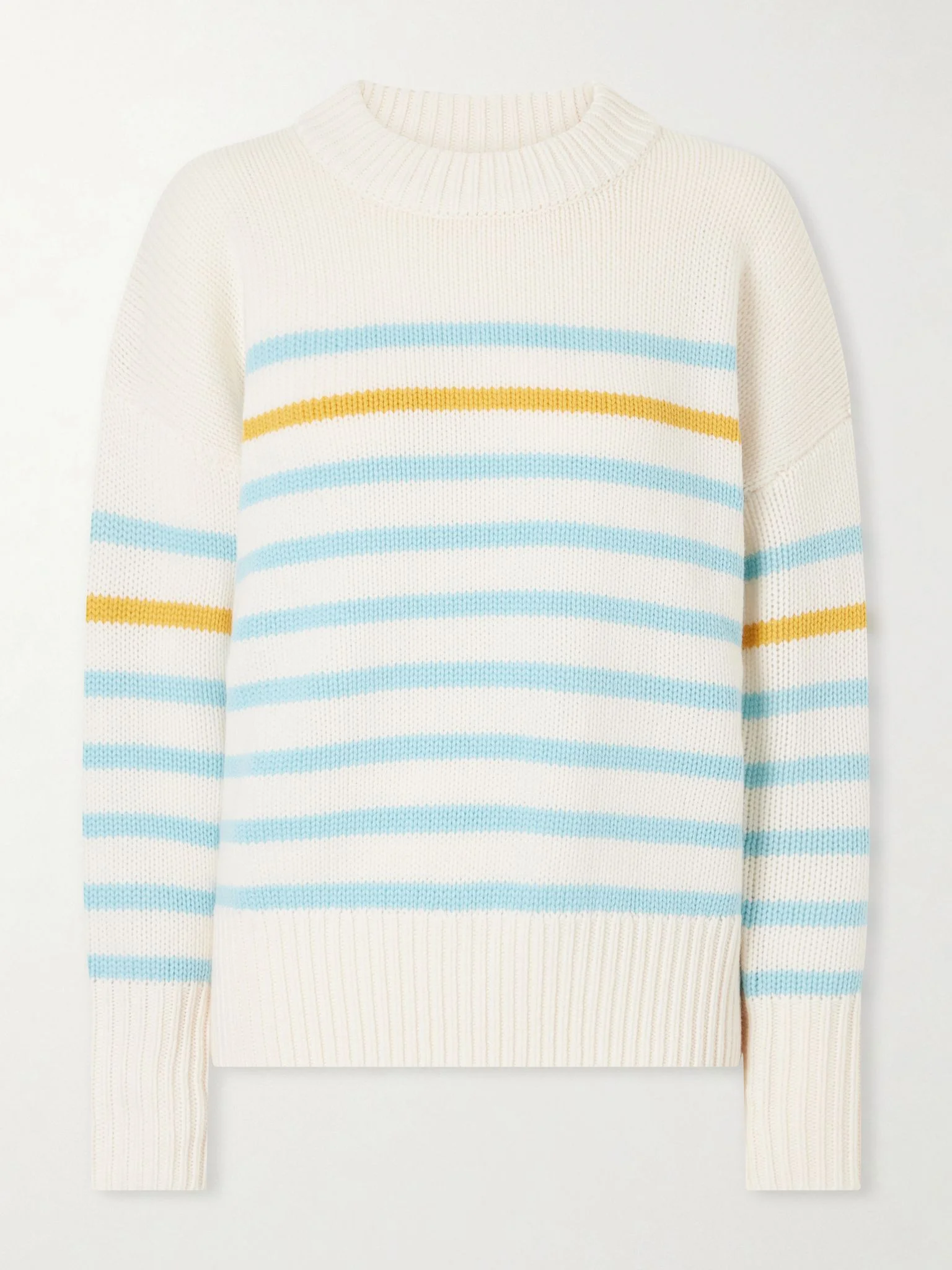 Marin striped wool and cashmere-blend sweater Multi - 1