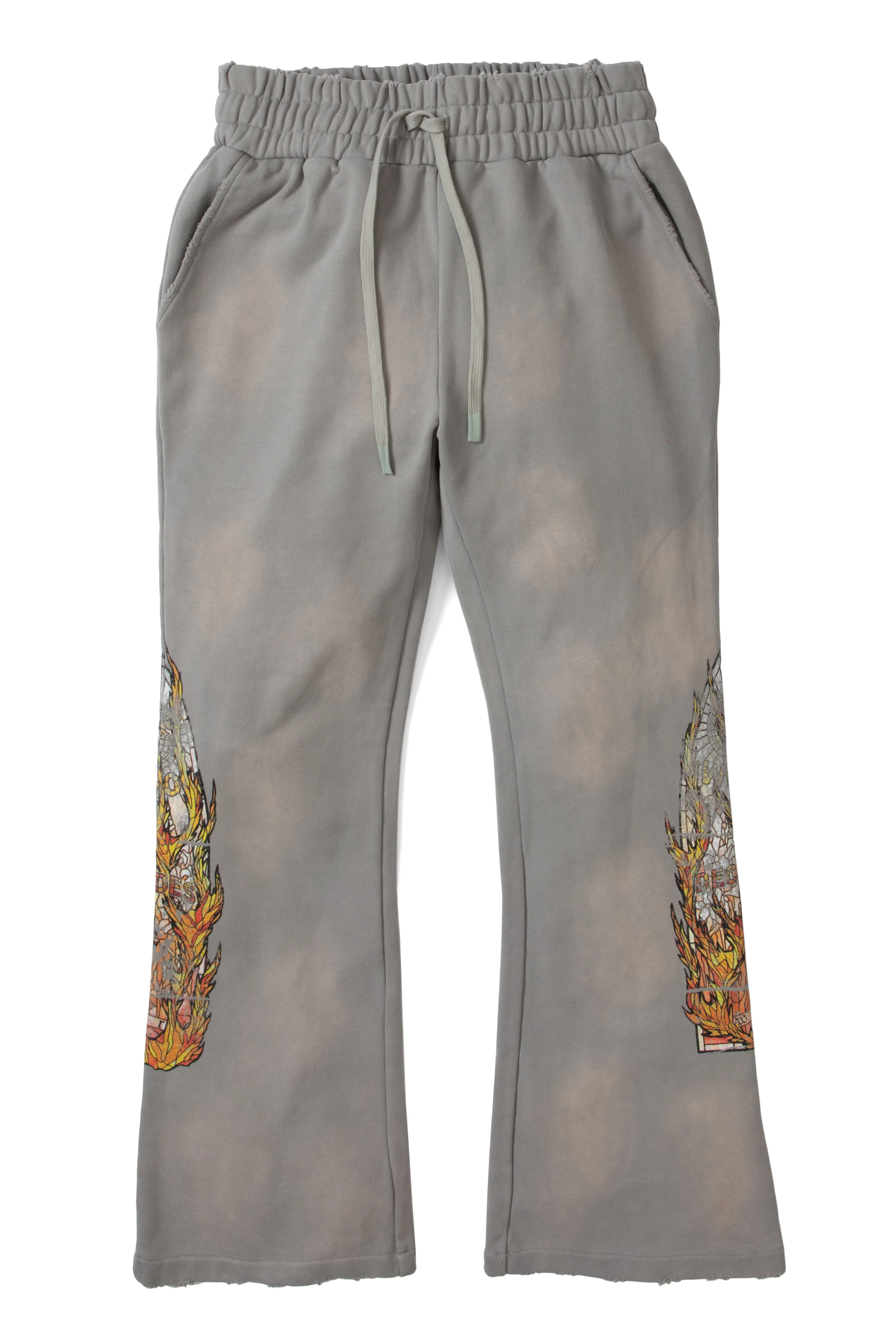 FADED FLAME GLASS SWEATPANT - 1