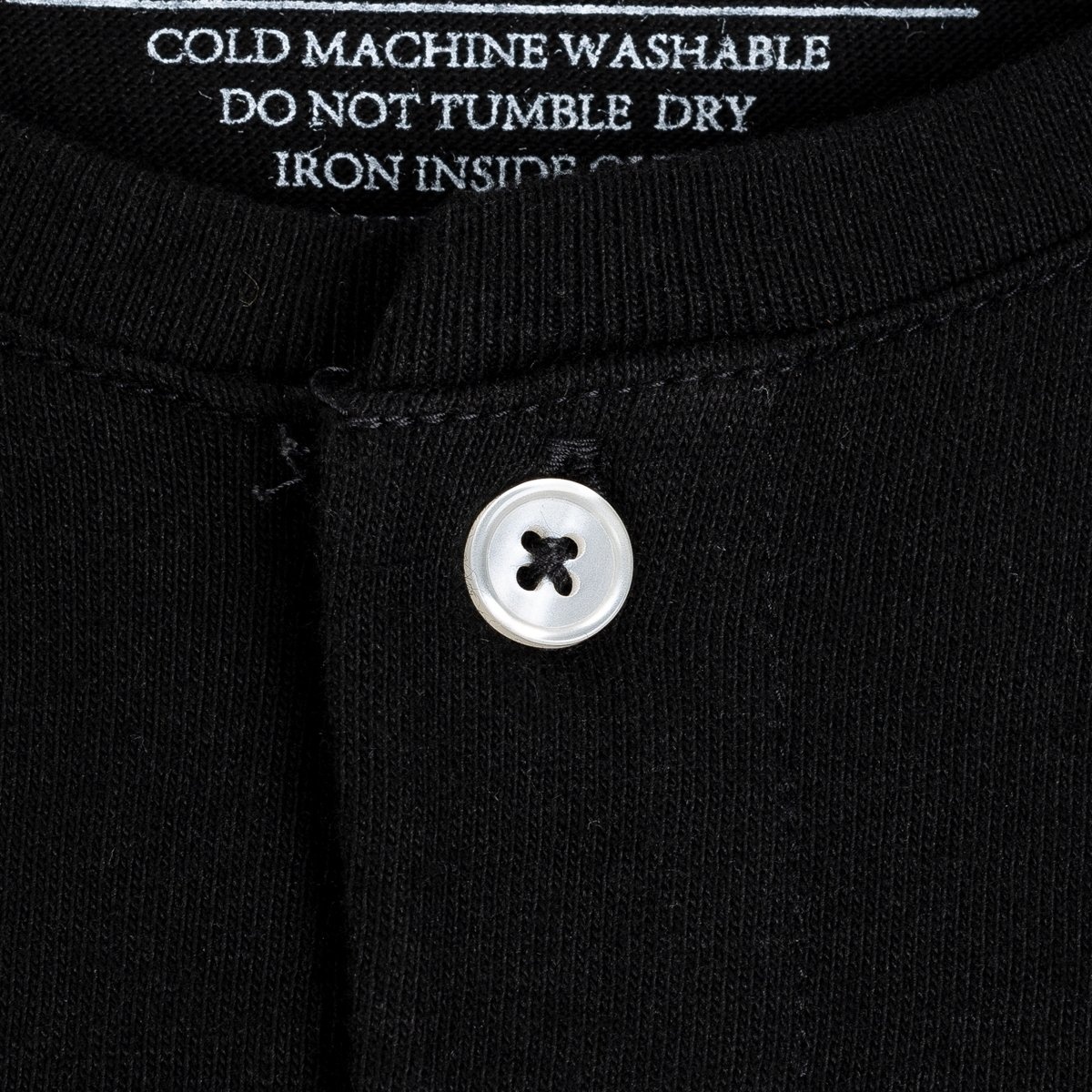 OGL 5.6oz Henley Tee - Black - 10