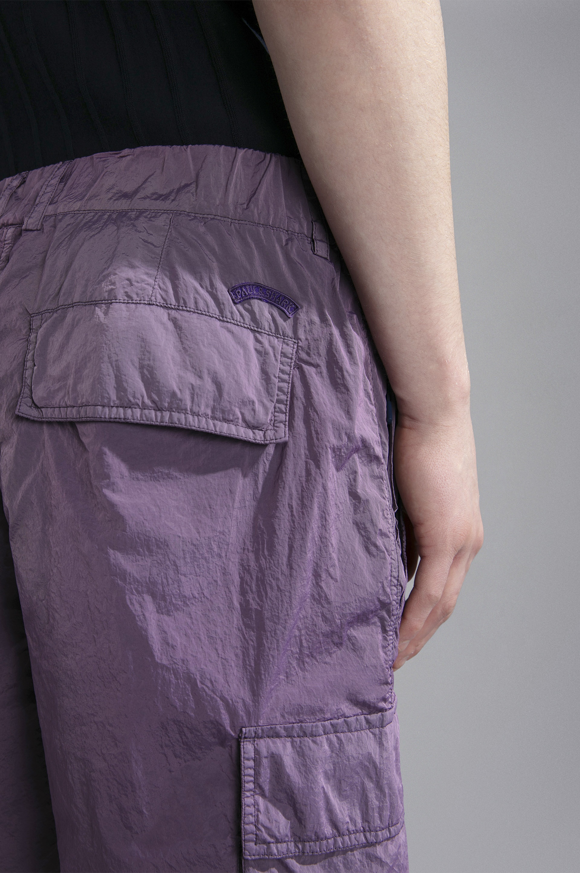 GARMENT DYED NYLON BERMUDA SHORTS - 4