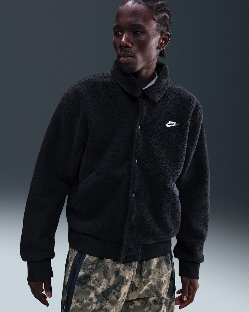 Nike Sportswear Club Men's High-Pile Fleece Coaches Jacket 1