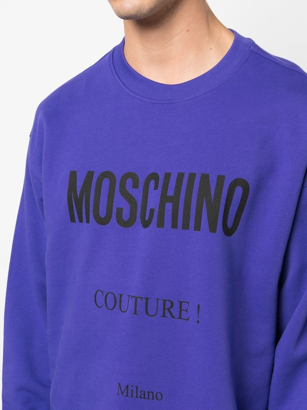 logo-print cotton sweatshirt - 5