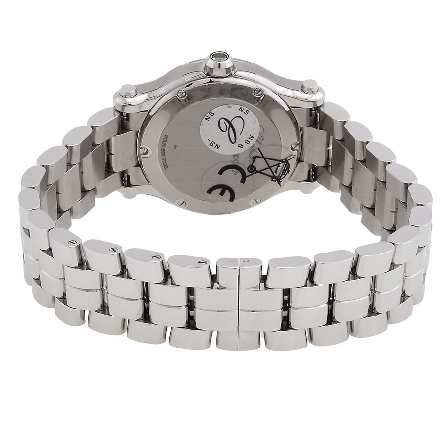 Chopard Happy Sport Quartz Green Dial Ladies Watch 278590-3013 - 3