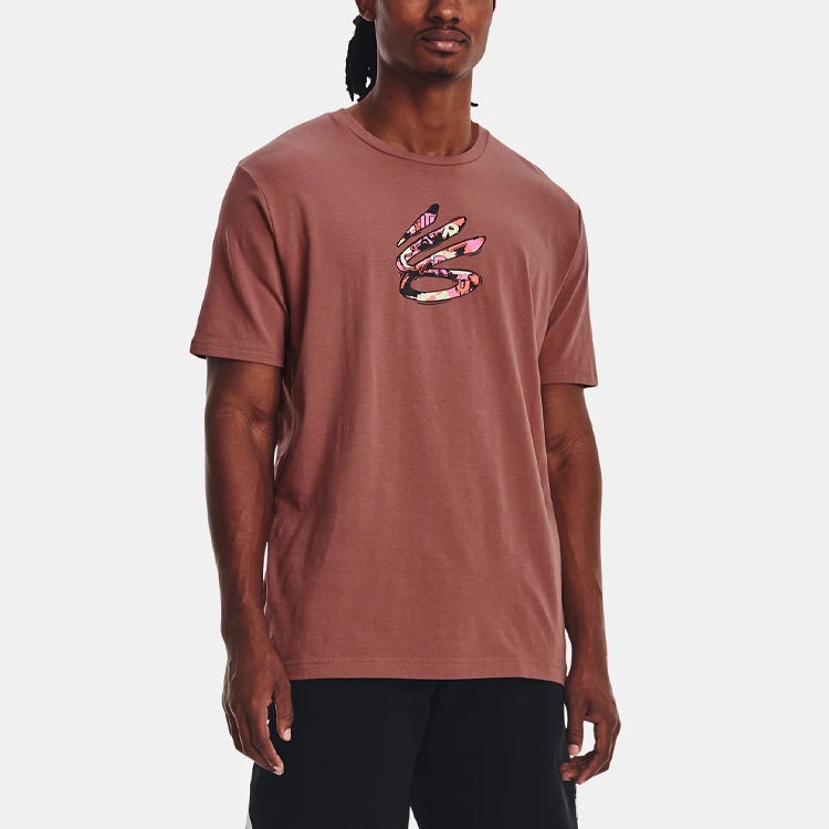 Under Armour Curry Comic Fill Short Sleeve T-shirt 'Red Fusion' 1376806-604 - 4