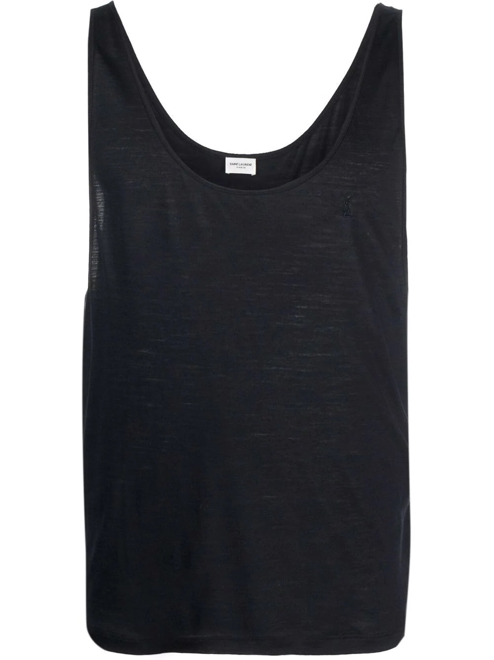 scoop-neck sleeveless vest - 1