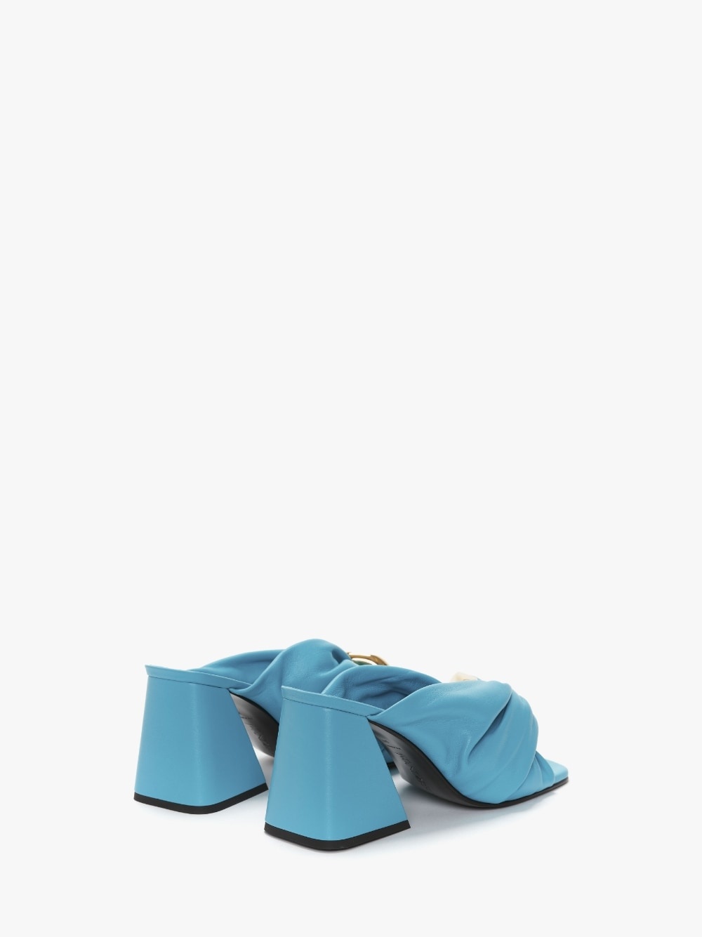 TWISTED CHAIN LEATHER MULES - 3