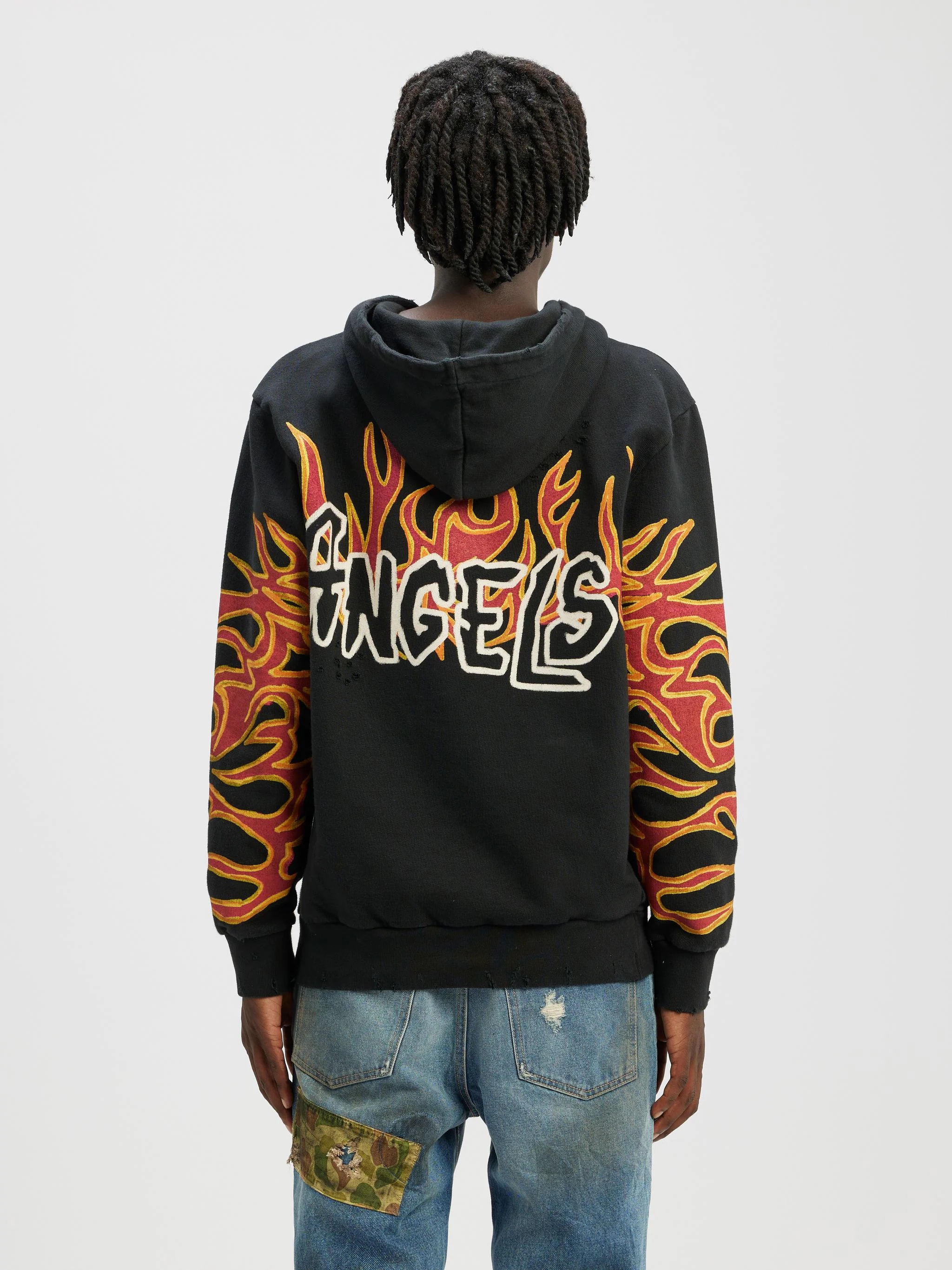 GRAFFITI FLAMES HOODIE - 5