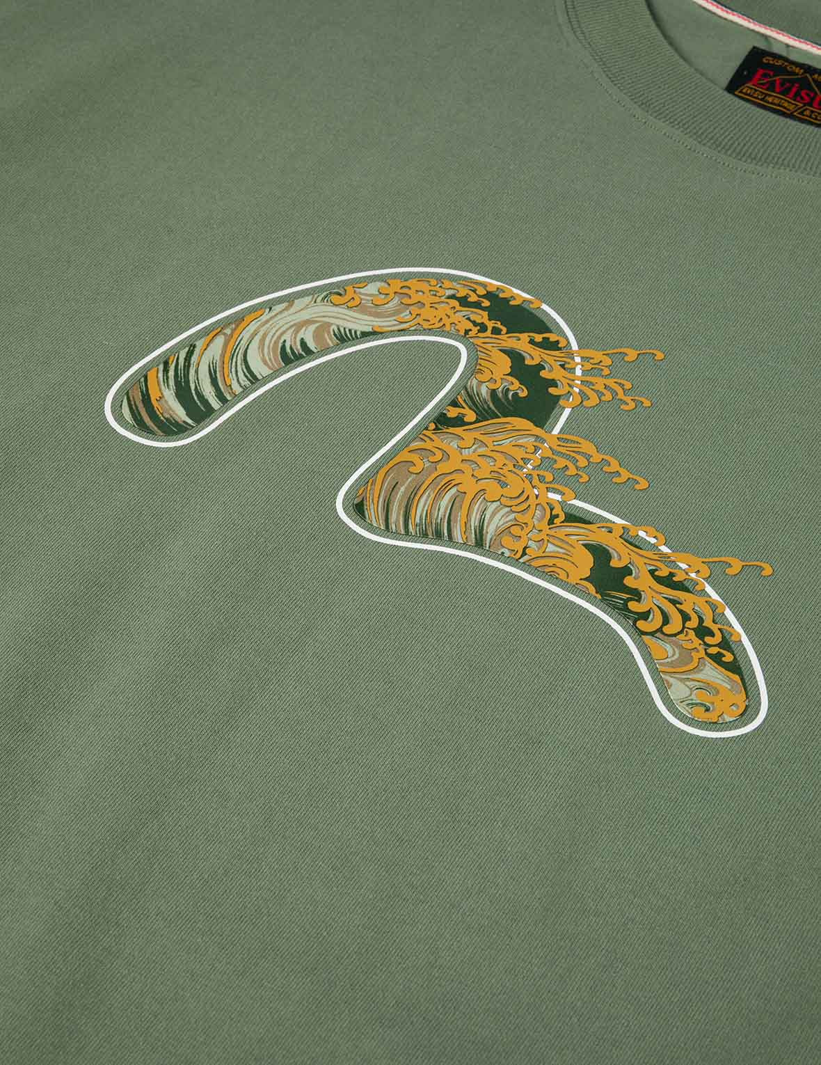 Seagull and Wave Print Relax Fit T-Shirt - 5