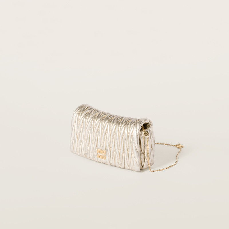 Miu Miu Matelassé nappa leather mini-bag outlook