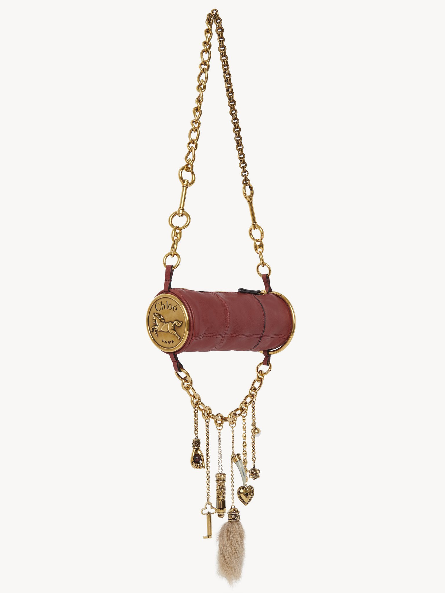 CHÂTEAU TREASURES SHOULDER BAG IN GRAINED LEATHER - 3