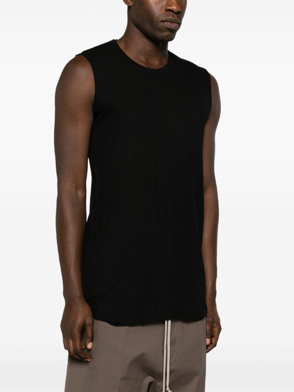Basic sleeveless cotton T-shirt - 3