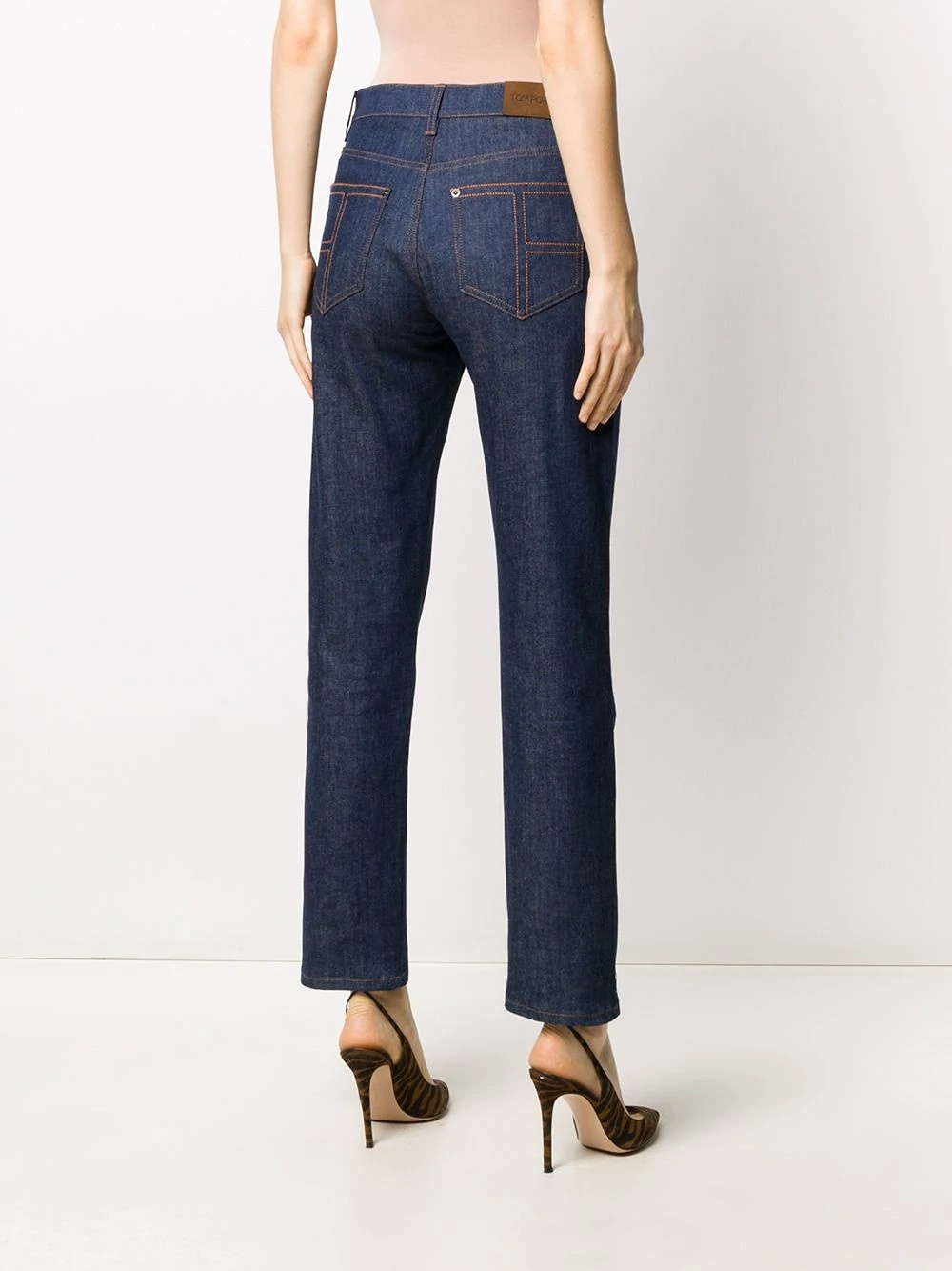 mid-rise skinny jeans - 4