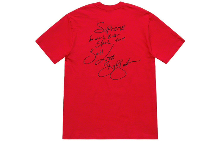 Supreme SS19 Buju Banton Tee Reggae Character Printing Short Sleeve Unisex Red SUP-SS19-10481 - 2