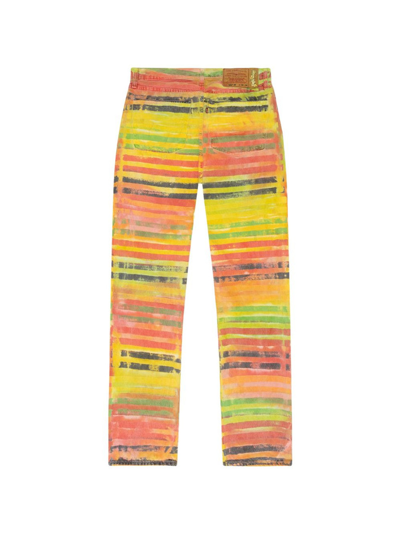 DENIM TEARS Croton 501 striped  jeans outlook