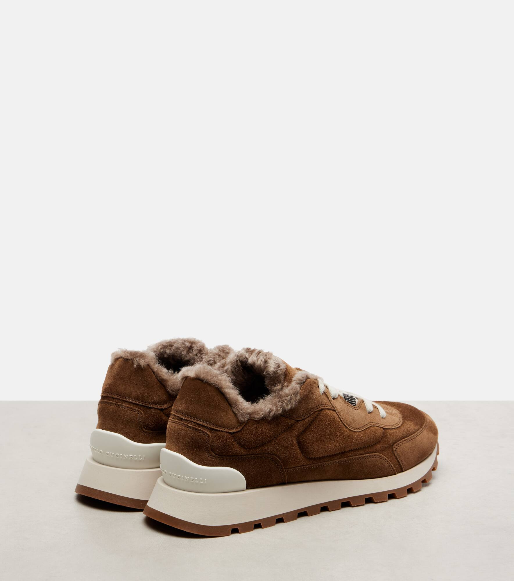 Runner Monili suede and canvas sneakers - 2