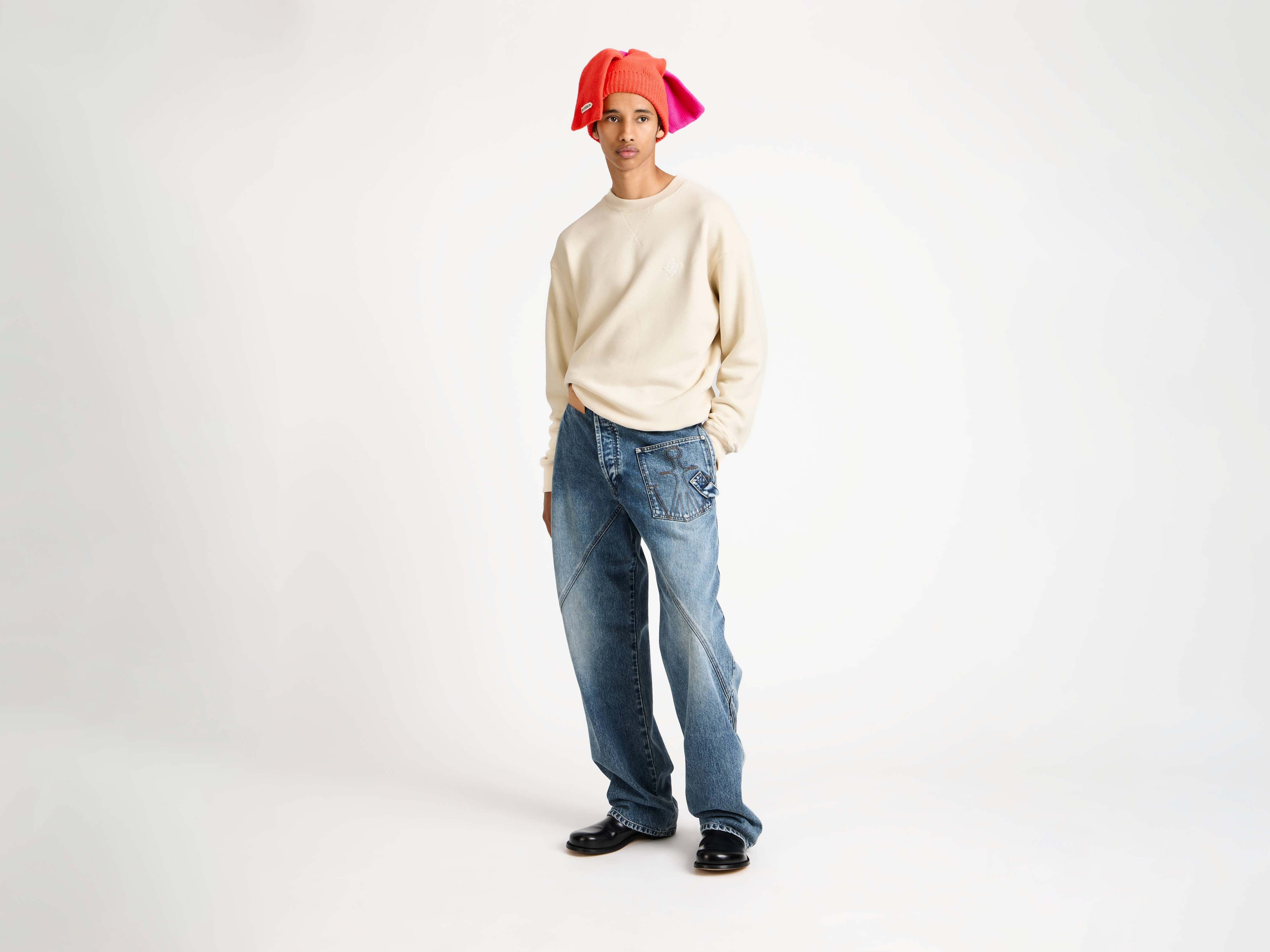 RIBBON ANCHOR SWEATSHIRT IN ECRU - 2