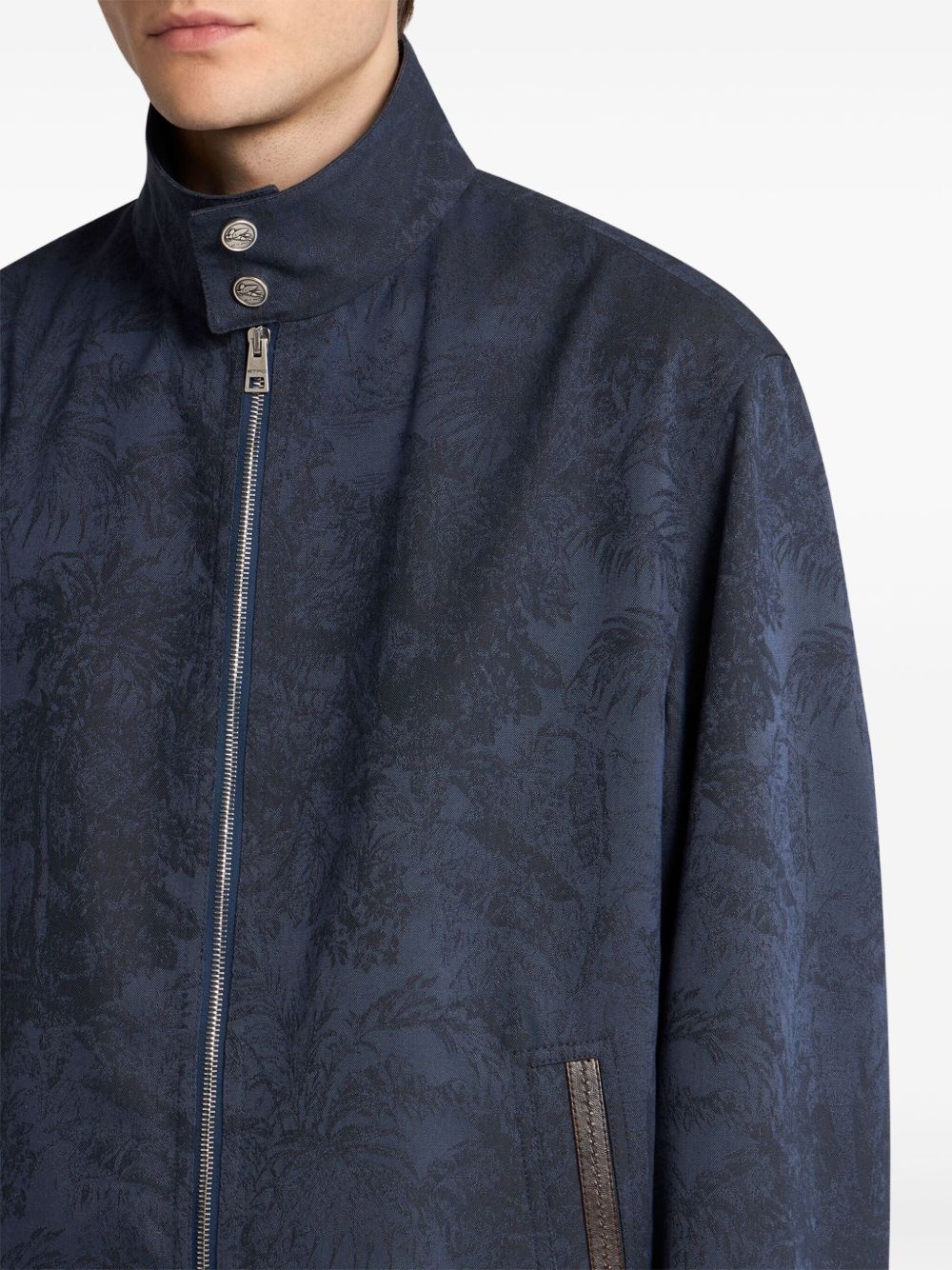 jacquard bomber jacket - 4