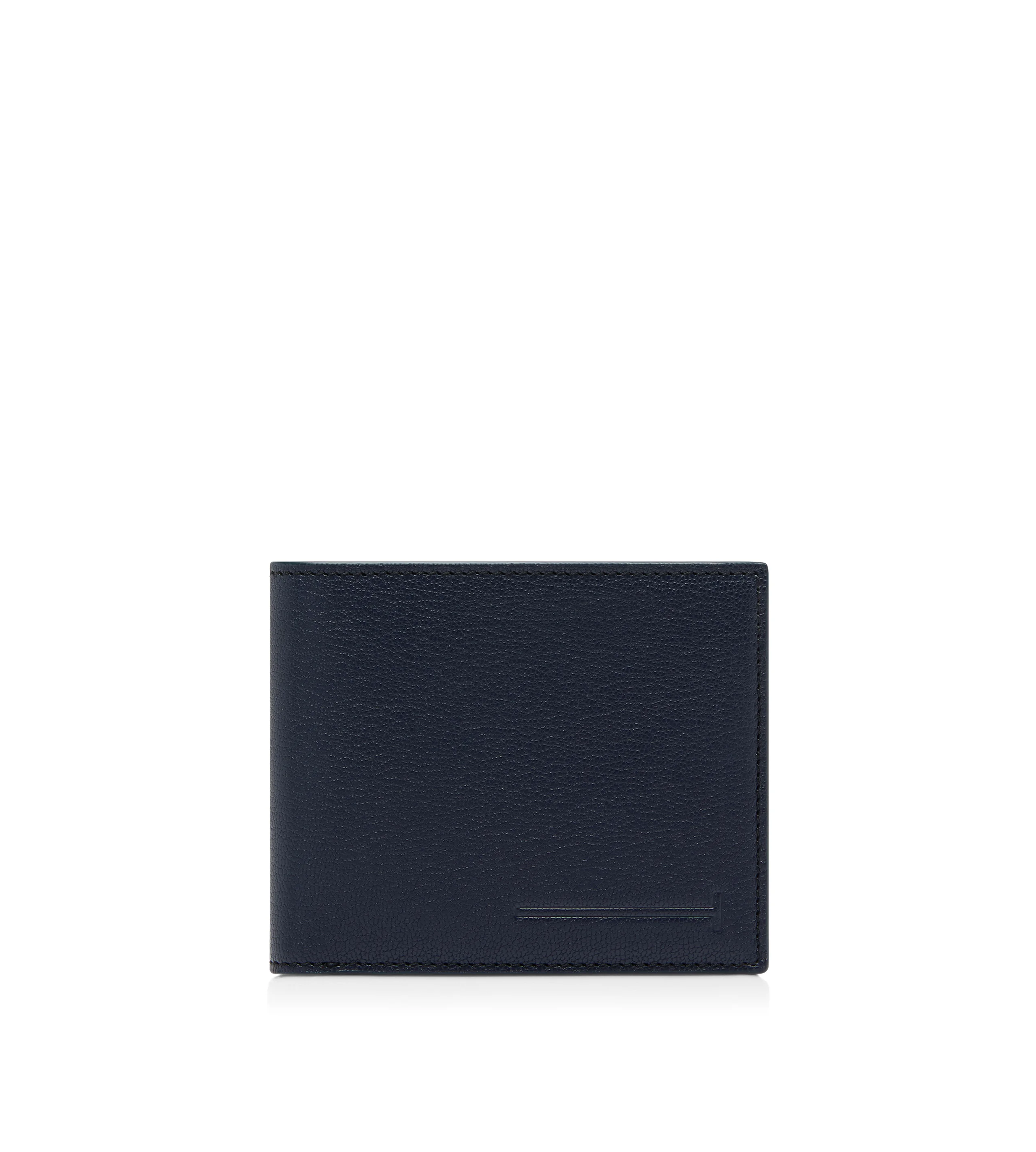 SUPPLE GRAIN LEATHER ELONGATED T LINE CLASSIC BIFOLD WALLET - 1