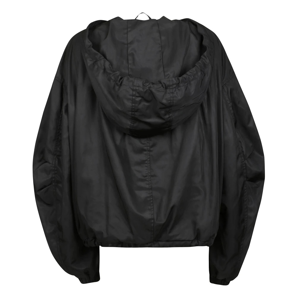 THE ATTICO OVERSIZED BOMBER JACKET WITH GEOMETRIC DESIGN