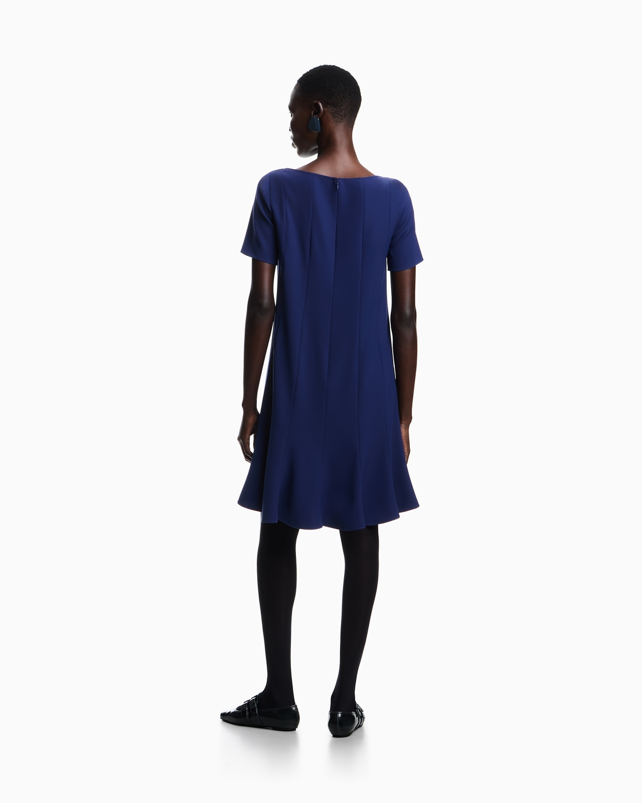 TECHNICAL CADY DRESS WITH PLEATS - 3