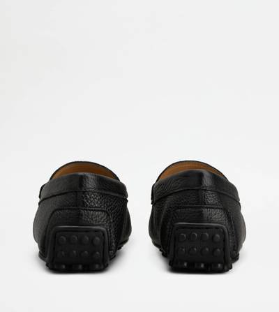 Tod's CITY GOMMINO DRIVING SHOES IN LEATHER - BLACK outlook