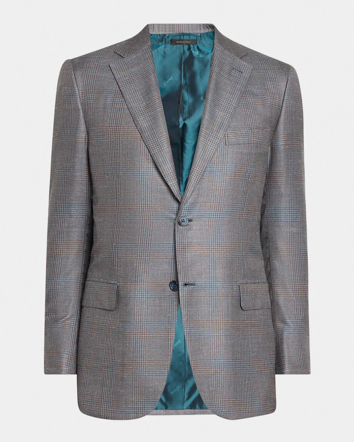 Men's Prince of Wales Single-Breasted Sport Coat - 1
