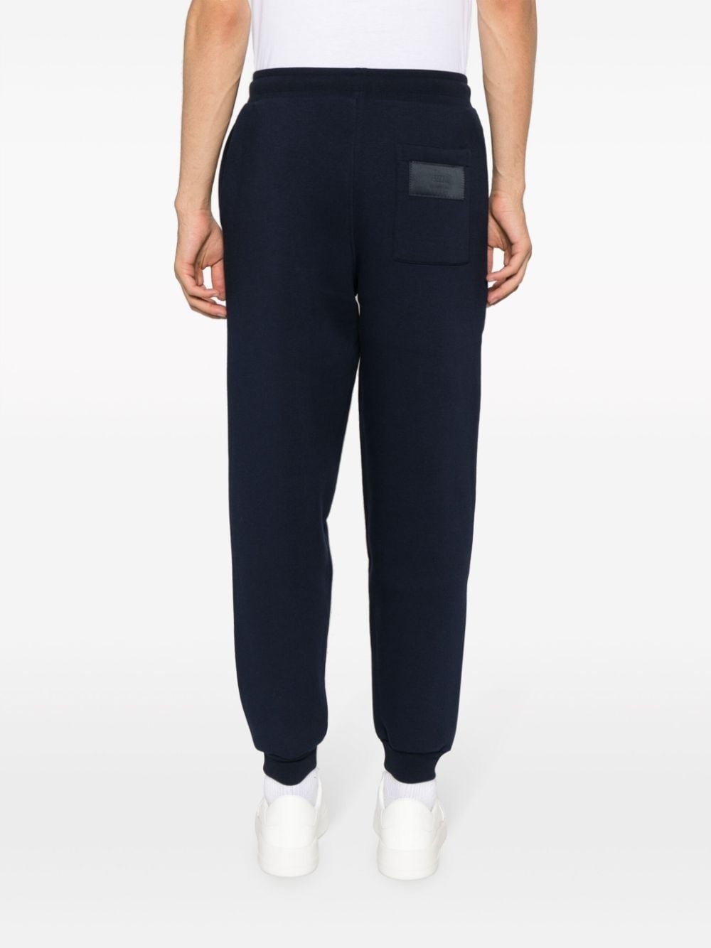 drawstring-waist tapered track pants - 4