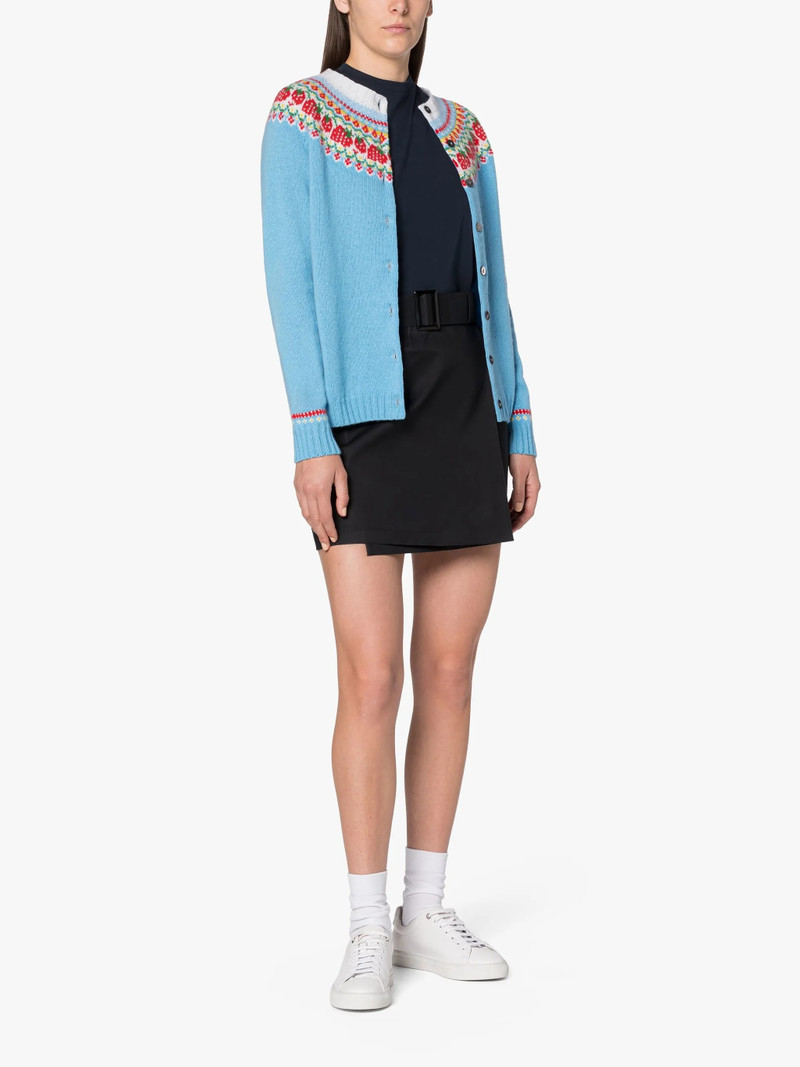 Mackintosh KILLIAN BLUE WOOL FAIR ISLE CARDIGAN outlook
