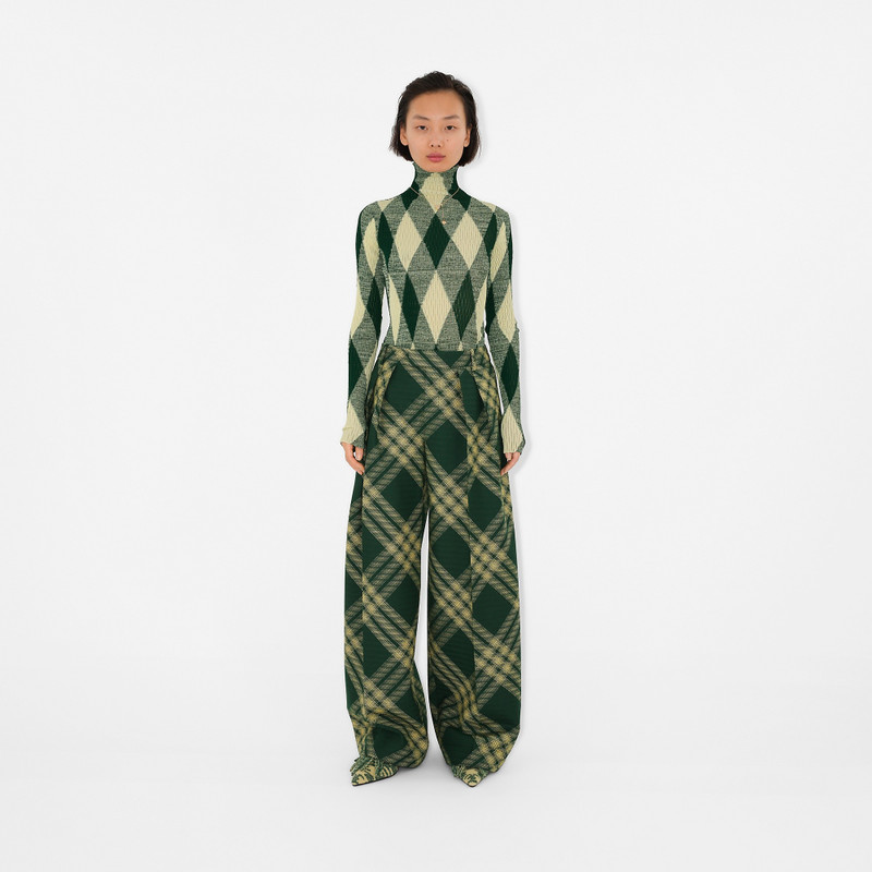 Burberry Check Wool Sweep Pumps outlook