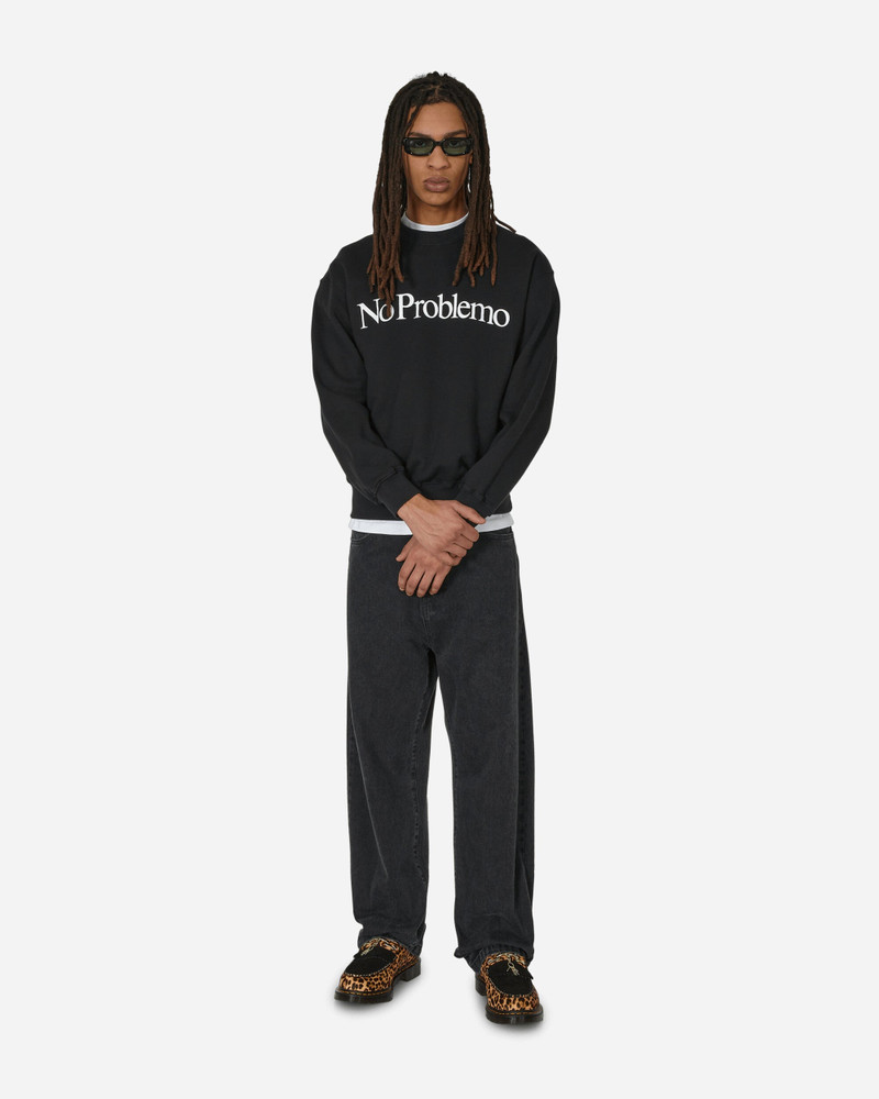 No Problemo Logo Crewneck Sweatshirt Black outlook