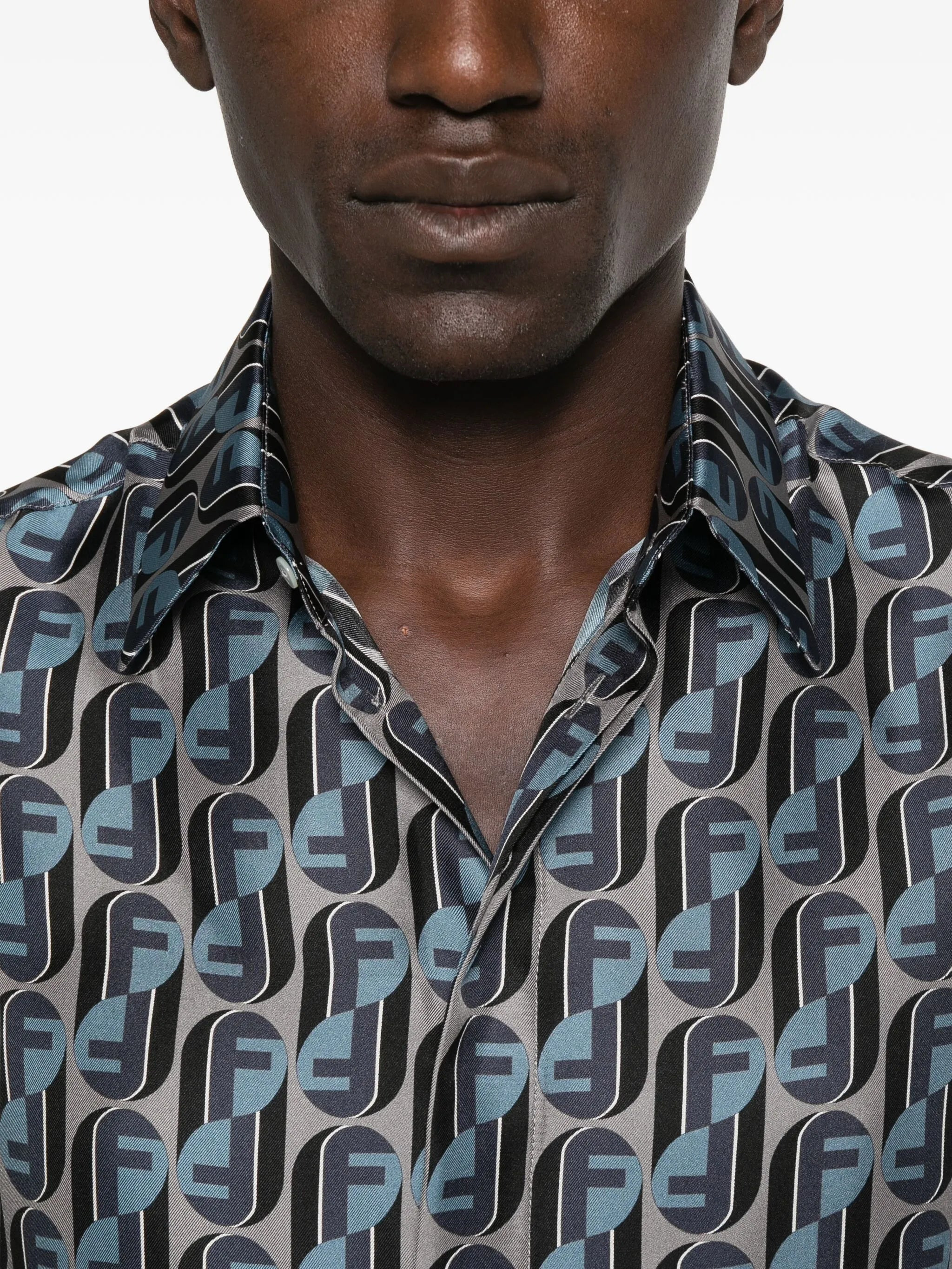 Fendi Logo-print Silk Shirt - 3