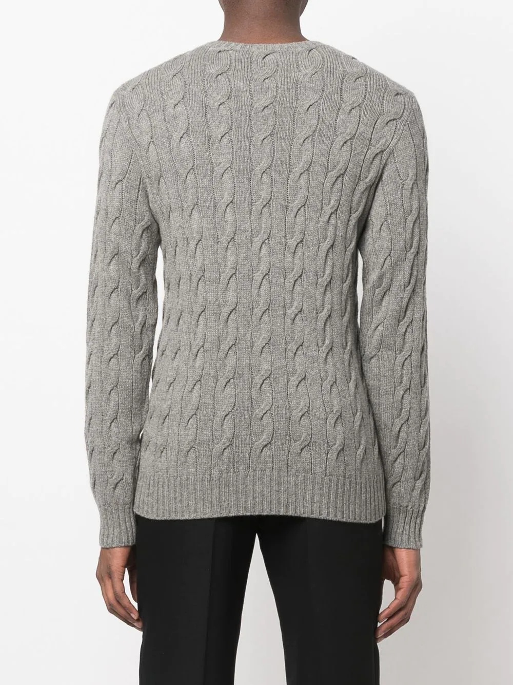 cable-knit cashmere jumper - 4