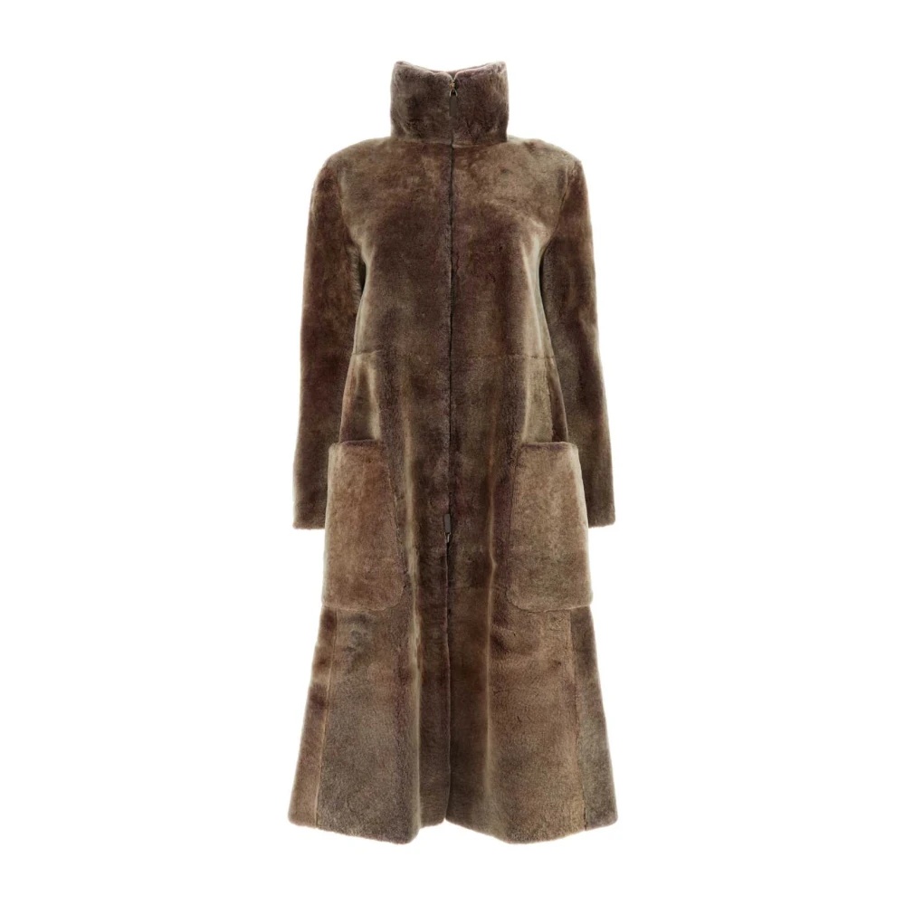コート GIORGIO ARMANI Brown Fur Coat GIORGIO ARMANI STYLISH BROWN FUR COAT | miinto | REVERSIBLE