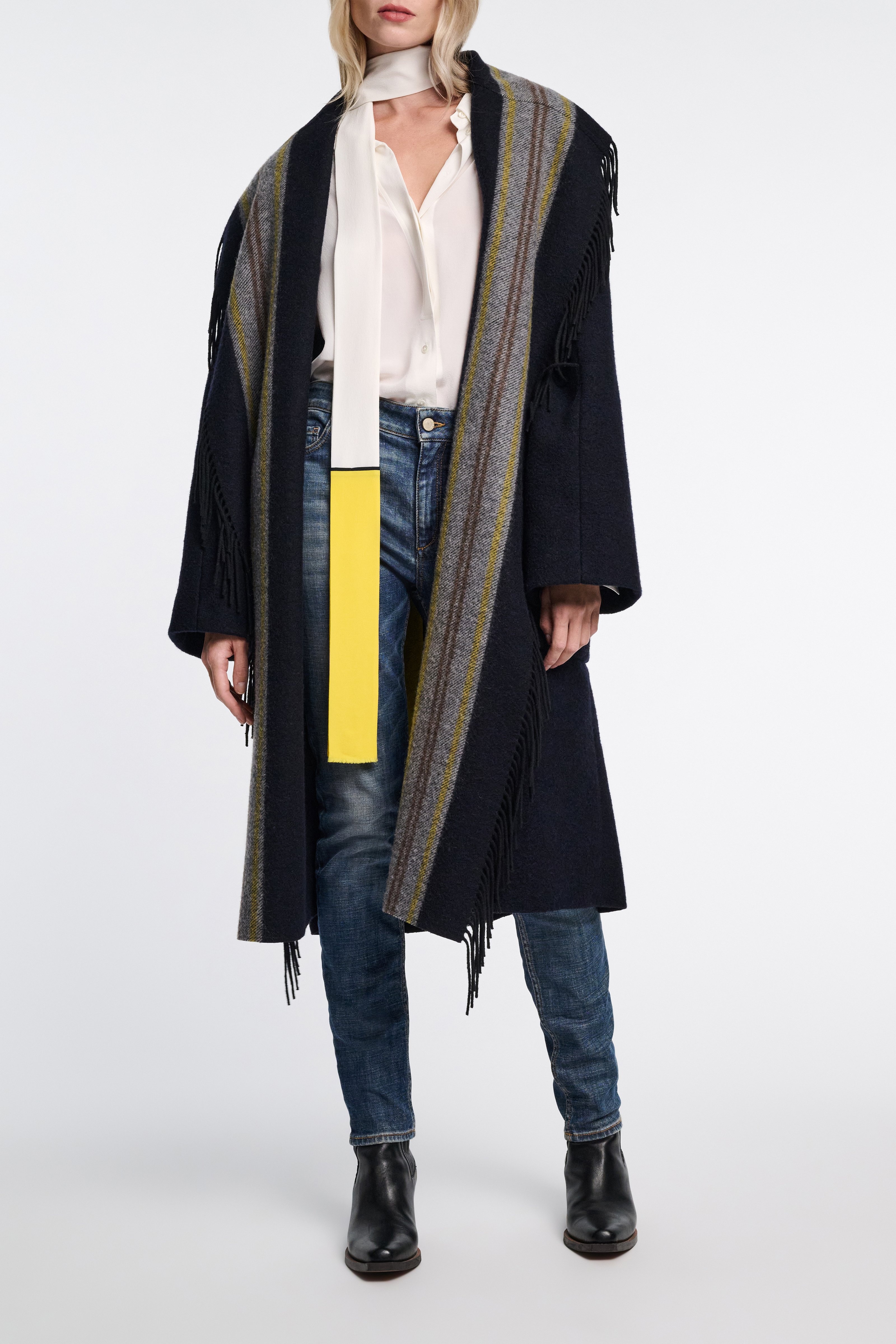 STRIPED COMFORT coat - 3