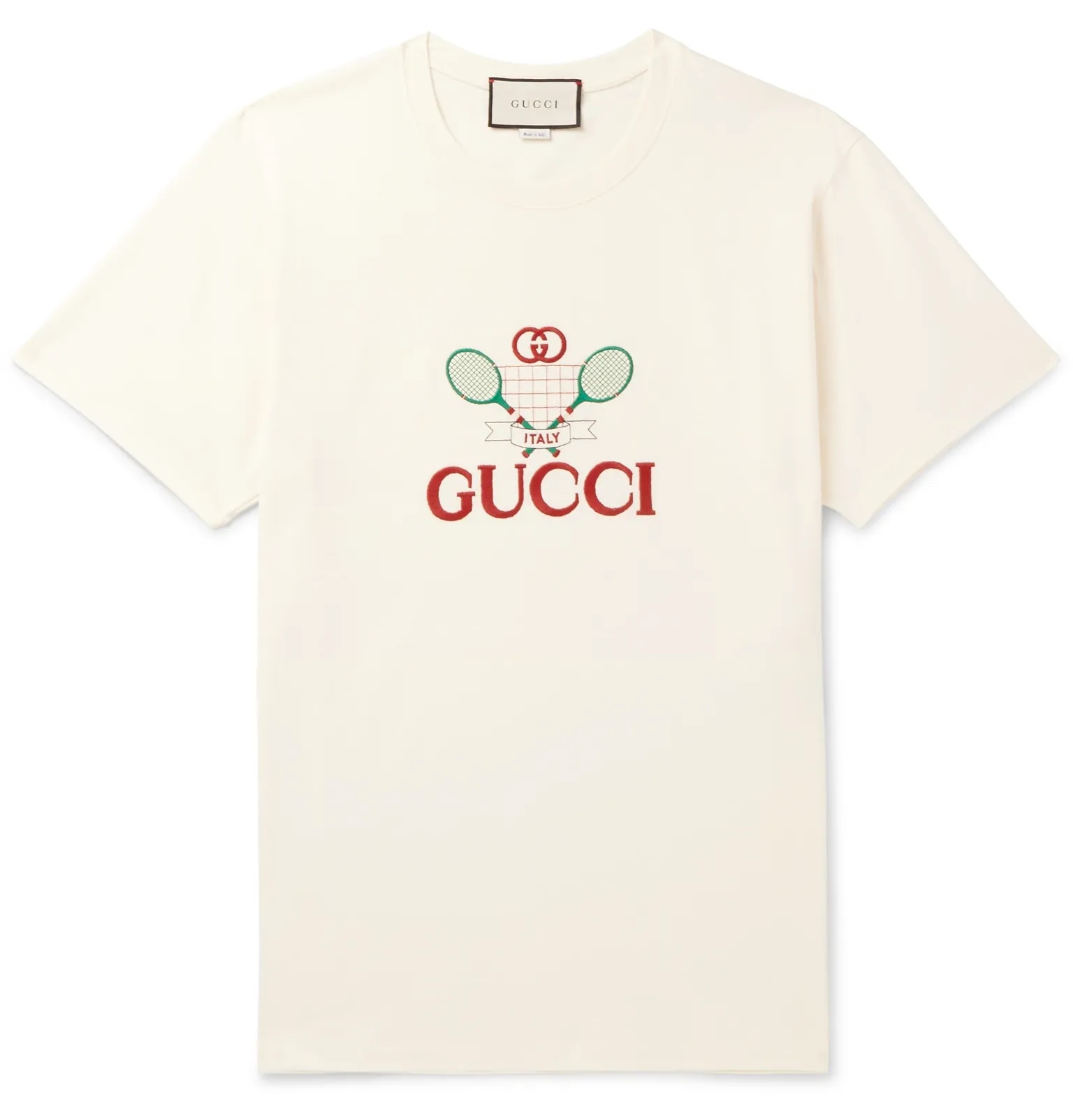 Logo-Embroidered Cotton-Jersey T-Shirt - 1