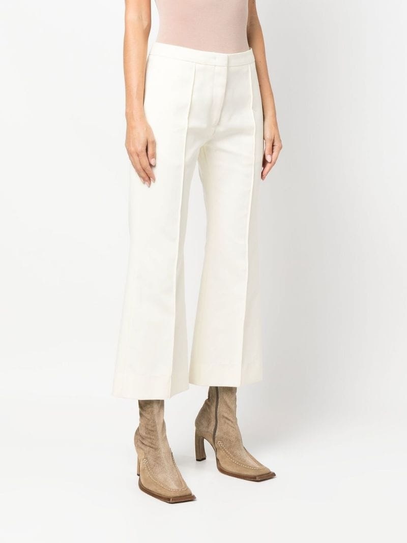 high-waisted cropped trousers - 3