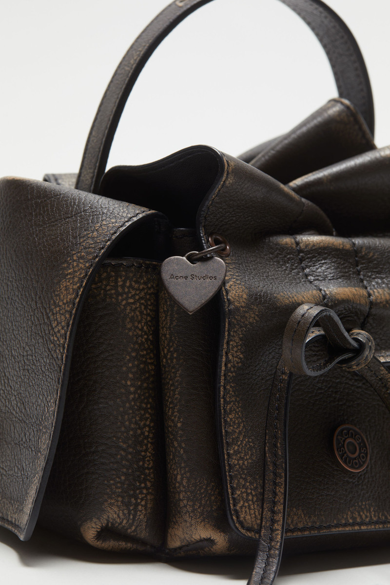 Multipocket mini bag - Dark brown/beige 6