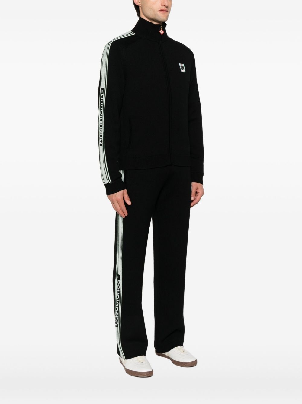 stripe-detail sweatshirt - 3