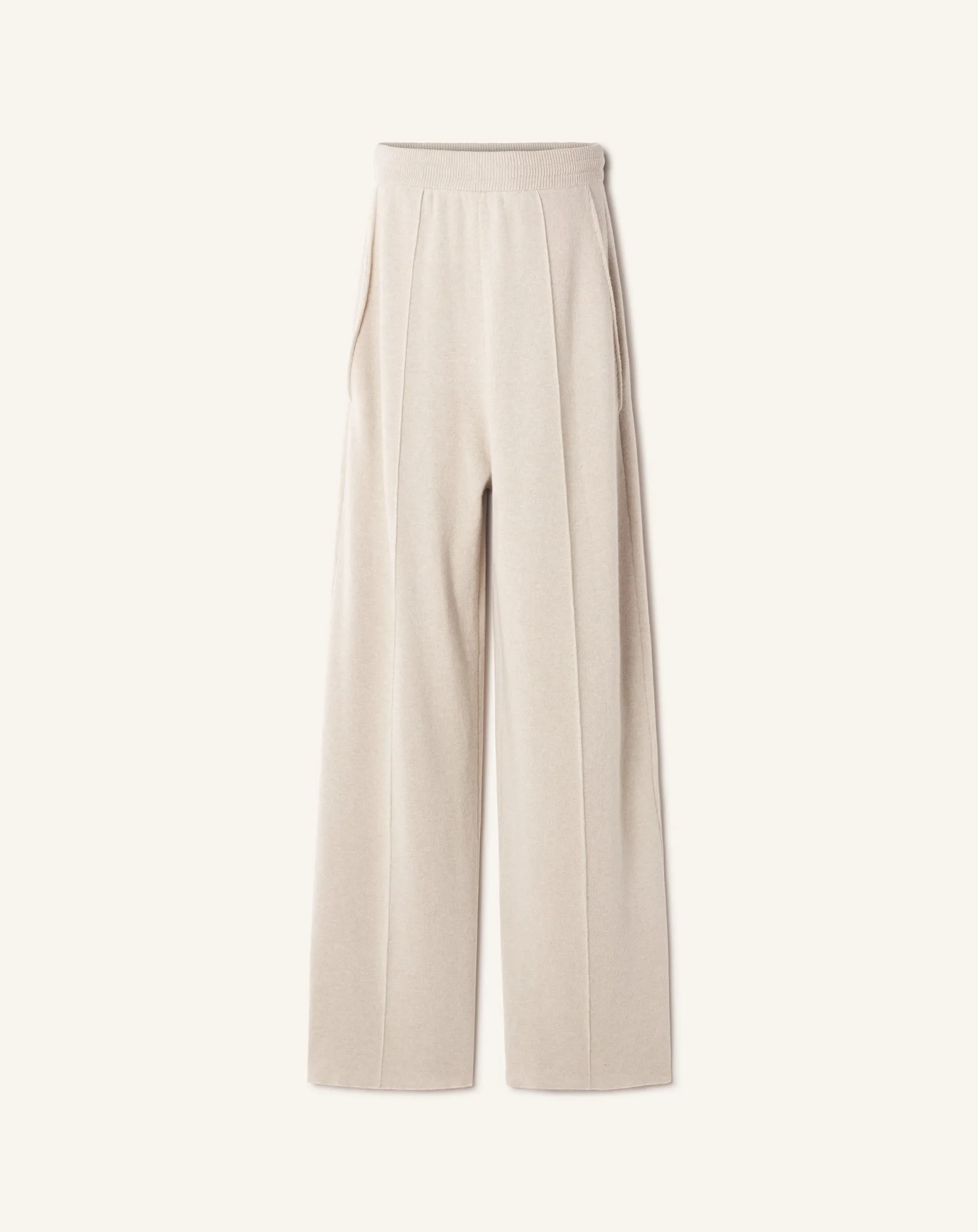 STRAIGHT-LEG PANTS IN WOOL AND CASHMERE - 1